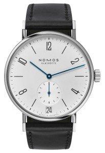 NOMOS Glashutte Tangomat Date Black Leather Watch