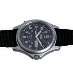 Lorus Black Dial Day-Date Military Watch