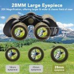 High-Powered 20x50 Waterproof Binoculars for Adults