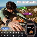 Men's Military Smart Watch - Waterproof Fitness Tracker