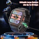 Men's Military Smart Watch - Waterproof Fitness Tracker