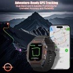 Men's Military Smart Watch - Waterproof Fitness Tracker