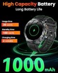 Men's Military Smartwatch with Heart Rate Monitor