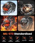Men's Military Smartwatch with Heart Rate Monitor