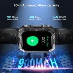 Tactical Men's Smart Watch with Heart Rate Tracker