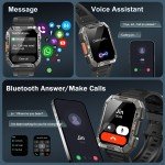 Tactical Men's Smart Watch with Heart Rate Tracker