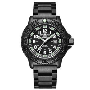 ADDIESDIVE Men's All-Black Military Quartz Watch