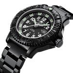 ADDIESDIVE Men's All-Black Military Quartz Watch