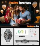 LIGE Men's Smart Watch with AMOLED Display and Bluetooth