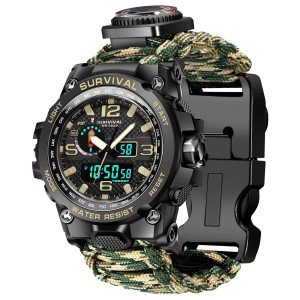 23-in-1 Waterproof Military Tactical Watch for Men