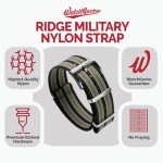 Ridge Military Nylon Watch Strap - 22mm