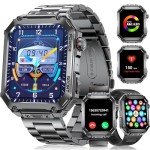 LIGE Men's Military Smart Watch with HD Screen