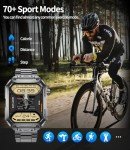 LIGE Men's Military Smart Watch with HD Screen