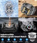 LIGE Men's Military Smart Watch with HD Screen