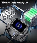 LIGE Men's Military Smart Watch with HD Screen