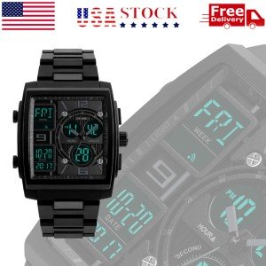 Men's Waterproof Digital Military Sport Watch