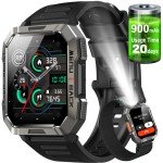Men's Rugged Tactical Smart Watch with Call Features