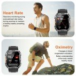 Men's Rugged Tactical Smart Watch with Call Features