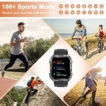 Men's Rugged Tactical Smart Watch with Call Features