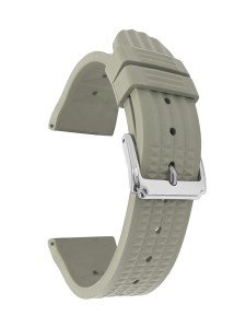 Men's Waffle Rubber Watch Band for Seiko 20/22mm