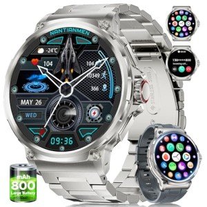 Men's Military Smart Watch with Fitness Tracker
