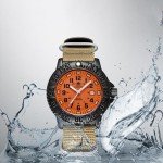 ADDIESDIVE Men's Orange Dial Army Sport Watch