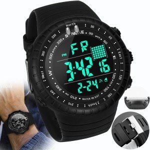 Men's Waterproof Tactical LED Digital Sports Watch