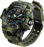 Men's Outdoor Tactical Dual Display Watch 164FT Waterproof