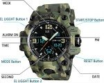 Men's Outdoor Tactical Dual Display Watch 164FT Waterproof