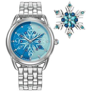 Citizen Eco-Drive Disney Frozen Watch and Pin Set