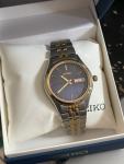 Seiko SGGA54 Men's Dress Two-Tone Blue Dial Watch