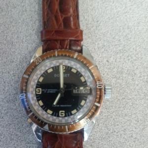 Dorset Dive Watch - VINTAGE 1970 Original Rootbeer Dial Automatic Diver Day Date