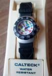 Vintage New Calteck 200m Women's Black Dive Watch Malibu Surf 