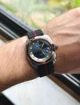 Vintage Jules Jurgensen World Time Dive Watch Reference H.66.208 36mm Case Date