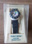 Vintage New Calteck 200m Women's Black Dive Watch Malibu Surf 