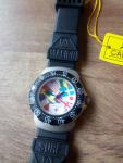 Vintage New Calteck 200m Women's Black Dive Watch Malibu Surf 