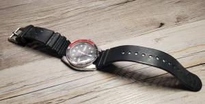 Vintage Barracuda Diver Monin Case Quartz Coke Bezel Men's Dive Watch 1990's