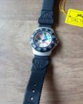 Vintage New Calteck 200m Women's Black Dive Watch Malibu Surf 