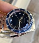 1980s Vintage Bucherer Diver 36mm Stainless Steel Swiss Quartz ETA 'Submariner'