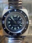 Customtime Mens Vintage Dive Watch, 5ATM, Good Mechanical And Cosmetic Condition