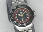 VINTAGE 29MM TAG HEUER 200M PROFESSIONAL WA1414 LADIES STAINLESS WATCH, RUNNING!
