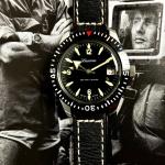 Lucerne 70s Vintage Geneva Sport 200M Diver Swiss Mechanical Watch 38mm NICE!