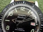 2 VINTAGE DIVE WATCHES for PARTS/REPAIR: NASSAU SKINDIVER & DORSET