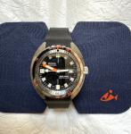 Doxa Sub 1500T Black with rubber strap  45mm Automatic Watch