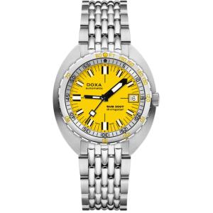 New DOXA Sub 200T Divingstar Automatic Yellow Dial Men's Watch 804.10.361.10