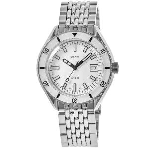 New DOXA Sub 200 Whitepearl Dial Stainless Steel Men's Watch 799.10.011.10