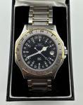 Glycine GMT 2000 Men's Watch Swiss Made 24hr Bezel Vintage Tested Working 4337