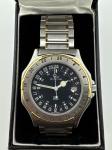 Glycine GMT 2000 Men's Watch Swiss Made 24hr Bezel Vintage Tested Working 4337