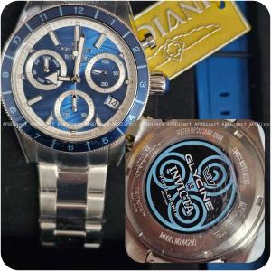 GLYCINE x Invicta  5 Five Elements WATER / Blue Swiss Z60 Chronograph mens watch