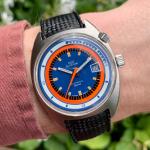 Glycine Airman SST “Sport” Super Compressor Blue Dial Automatic Wristwatch